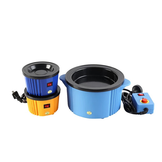 Wen Yijia hot melt glue furnace temperature-adjustable melting furnace glue granule fire paint wax heating fast electric melting furnace handmade wedding yellow wax hair extension SD109100W with switch adjustable temperature small glue furnace 12