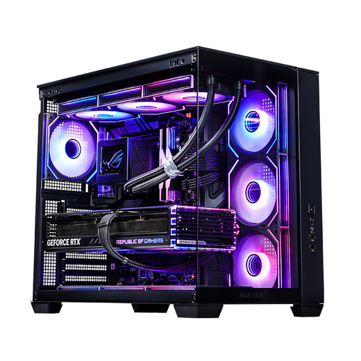 ASUS Ryzen 9950X3D/9800X3D host RTX5070Ti/5080/5090 host Thousand-frame e-sports rog family bucket host game desktop assembly computer complete machine Ryzen 9 9950X3D+RTX5080丨Configuration six