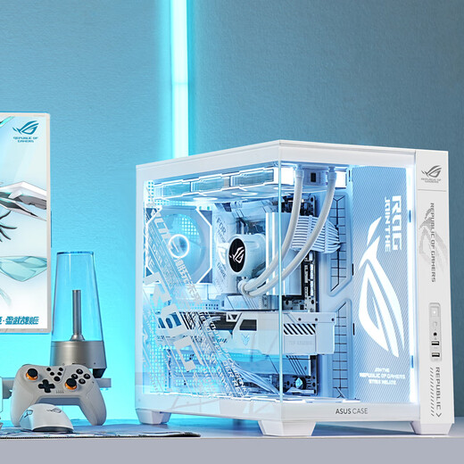 ASUS (ASUS) ASUS ROG family bucket AMD Ryzen R7 9800X3D barebone game console 7800X3D ASUS complete machine Fubukihime sea view room assembly computer 9800X3D barebone + 32G + 5.0 solid state | Xiao Fubuki version