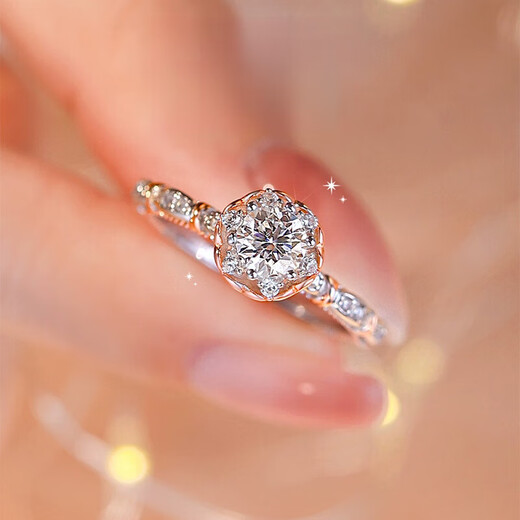 FEILACKPT950 platinum real diamond ring 925 silver moissanite ring wedding ring wedding anniversary birthday gift for girlfriend Free custom engraving/greeting card please take this option