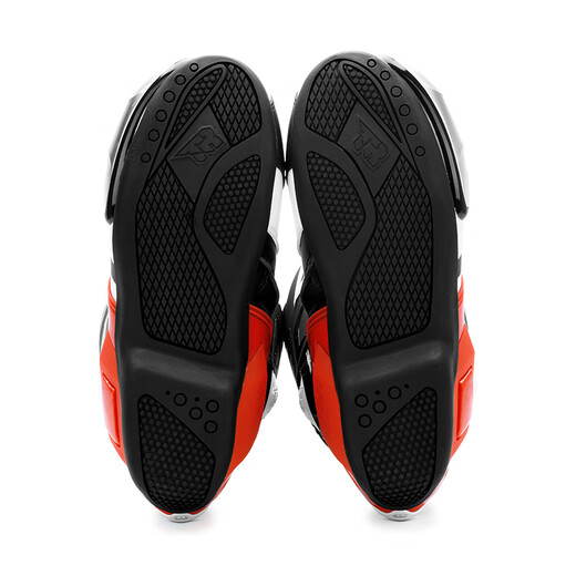 TR motorcycle riding boots anti-fall competitive racing shoes for men and women Tiger road rally track rider shoes for all seasons X-ONE black and white red PRO 41