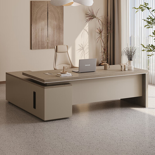 Xinhebang boss desk office desk and chair, elegant desk supervisor single office desk and chair, simple modern manager table 2.0 meters boss table