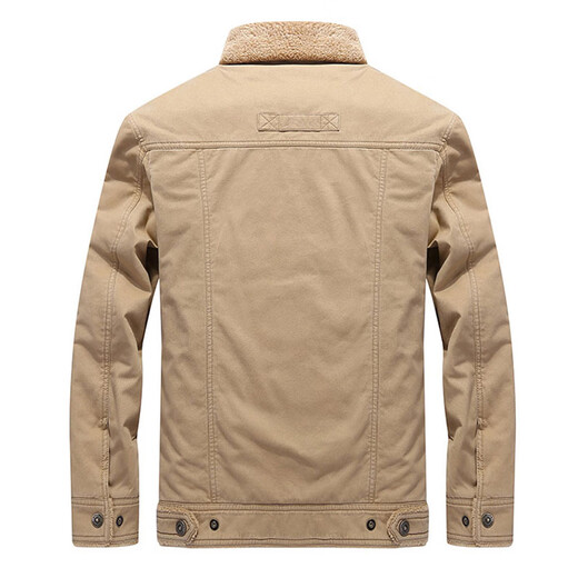 North Wolf Shield Winter Men's Cotton Clothes Plus Velvet Cotton Casual Thick Warm Jackets 3166 Army Green M (Suitable for 110 Jin Jin equals 0.5 kg -125 Jin Jin equals 0.5 kg)