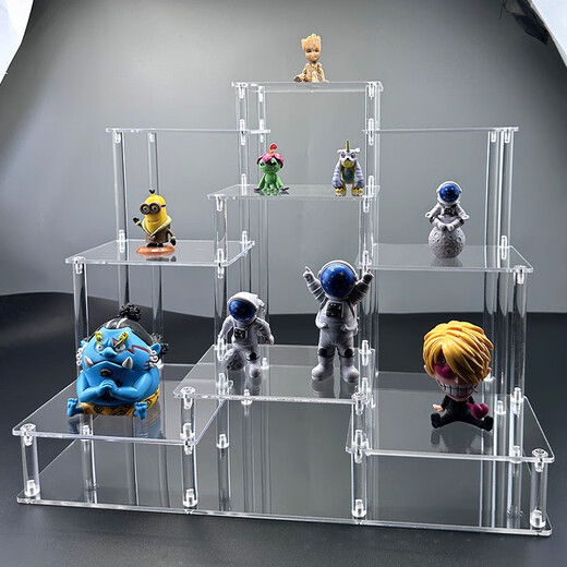 Shiganu acrylic transparent ladder frame doll display stand desktop storage rack 4th floor 12 booth large size