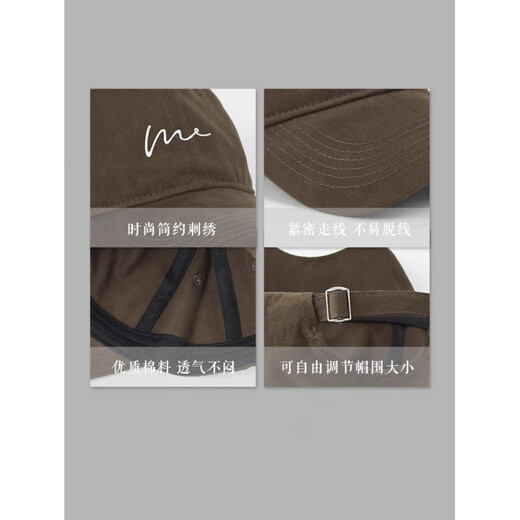 DREW HOUSEDrewHouse Smiling Face Cap for Men, Japanese and Korean Letters, Fashionable Retro Baseball Cap for Women, Apricot