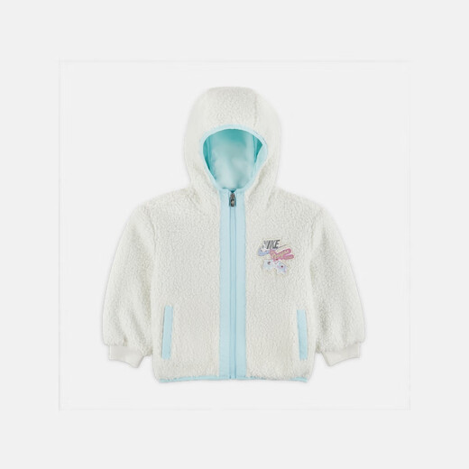 NIKE baby knitted imitation sherpa jacket winter boys soft baby layered jacket NIKE IQ9936