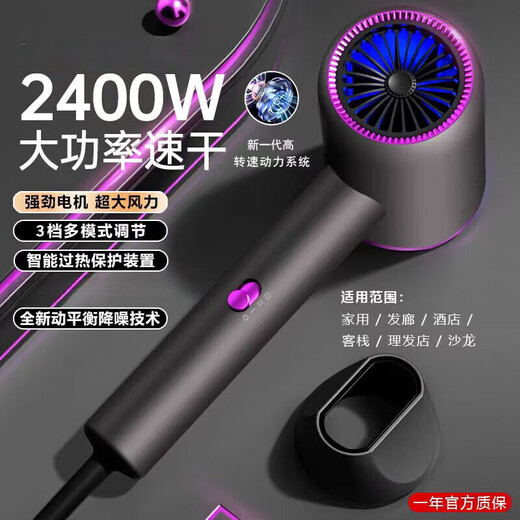 100w+ positive reviews Philips (PHlLlPS) same style hair dryer for home silent negative ion high power does not damage hair high-speed hair dryer barber shop special hair dryer platinum gray-high-speed hair dryer-hairdresser