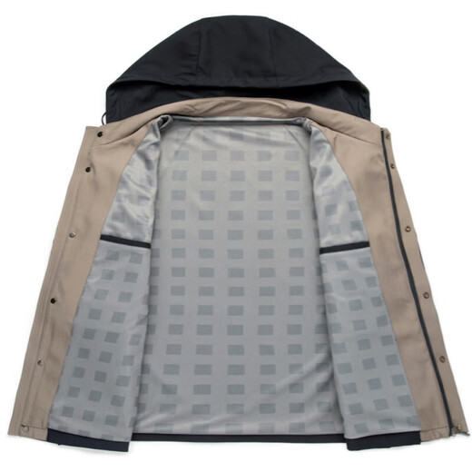 Lilan 2025 Spring and Autumn New Jacket Middle-aged Men's Business Casual Hooded Fashion Jacket Men's Jacket Stand Collar Blue 3XL 190/104