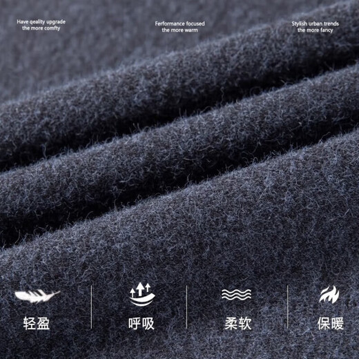 XJSGS international men's high-end brand woolen sweater luxury 100% pure wool autumn and winter knitted sweater men's bottoming shirt high-end night orchid spot speed M recommended 90-120Jin Jin is equal to 0.5 kg