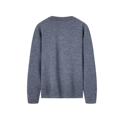 JOEONE Centro comercial mismo estilo suéter 100% lana otoño e invierno para hombre versión estándar superior interior cálida, cómoda y agradable para la piel + gris medio + AY1D50320 XL 180/100A (52)