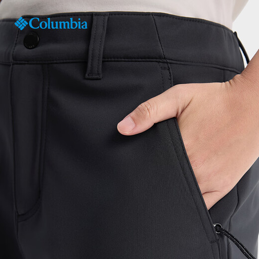 Columbia Zhang Jingyi's same style Columbia outdoor women's water-repellent suede lining sports travel casual trousers XR9492 010 Asia-Pacific slim fit black M (160/62A)