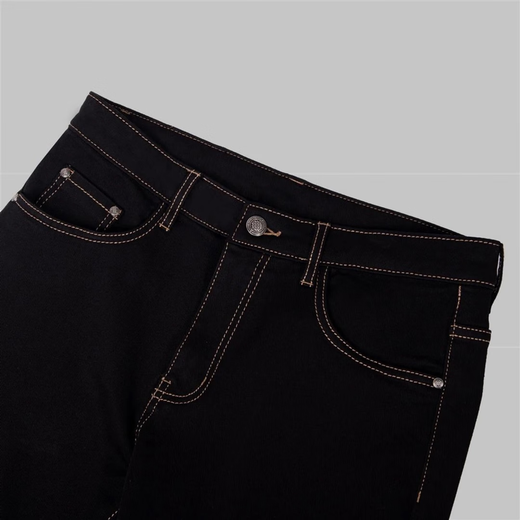 Vaqueros microelásticos que no se decoloran, lavados, informales, de otoño, corte entallado, versátiles, ligeros, de lujo, pantalones de hombre de alta elasticidad wzh negro 33 recomendado 140-150 Jin Jin equivale a 0,5 kg