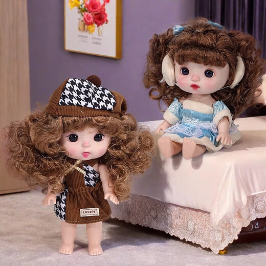 Doll Toy Girl 2025 New Elsa Princess Simulation Play Cart Children 3 Years Old and 4 Dress Up Set Pink Stroller + Pink Baby