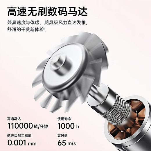 CONFU high-speed hair dryer household high-power billion-level negative ion quick-drying hair care Chinese Valentine's Day birthday gift for girlfriend hair dryer F11 billion-level negative ion hair care + magic mirror powder