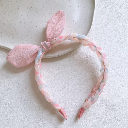 Chimera (CHIMERA) sweet and cute princess children's fabric hairband that does not tie the head and crushes the hair headband rabbit ear hairpin