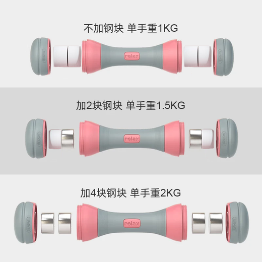 Diwei Dumbbell Women's Adjustable Small Dumbbell Men's Fitness Household Pure Steel Arm Muscle Training Weight Loss Exercise Equipment Adjustable Blue Pair (2-3-4kg) 4KG Collect and Follow for Gifts
