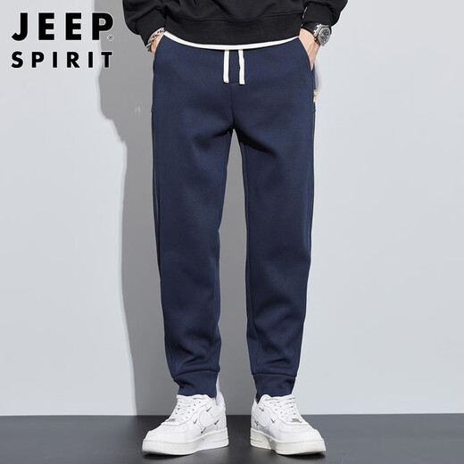 JEEP SPIRIT Jeep pants men's casual pants men's autumn and winter leggings trousers loose trendy sports pants