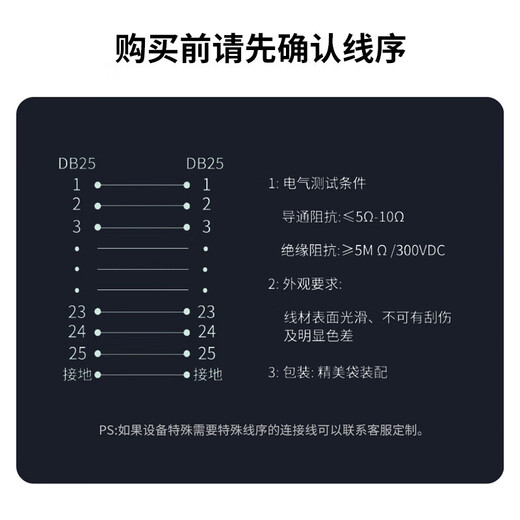 DB25 one-to-two connecting cable, parallel port data cable, 1 male to 2 female, 2 meters JN-NGK13