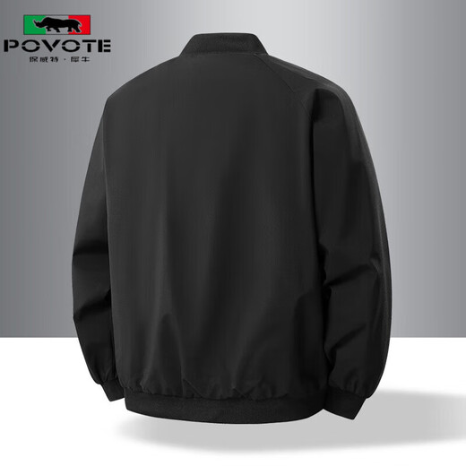 Spring and Autumn New Jacket Men's Loose Solid Color Versatile Couple Jacket Baseball Jacket Top Waterproof Jacket Men JK668 Black Special Offer L