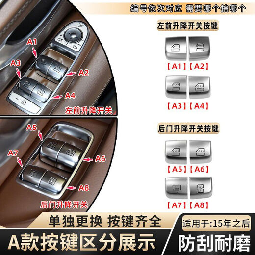 Yusenyi Shibenz E-class glass button lift switch E200E250E300l rear door tail cover window backup A4 button
