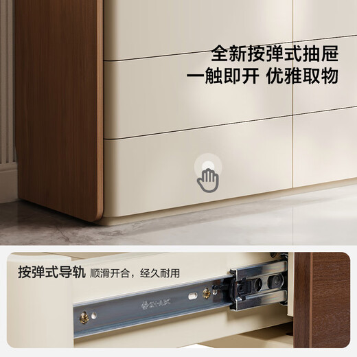 Lin's Home Italian Dressing Table, Cupboard, Integrated Makeup Table, High-end Master Bedroom Bedside Corner Table VQ1C
