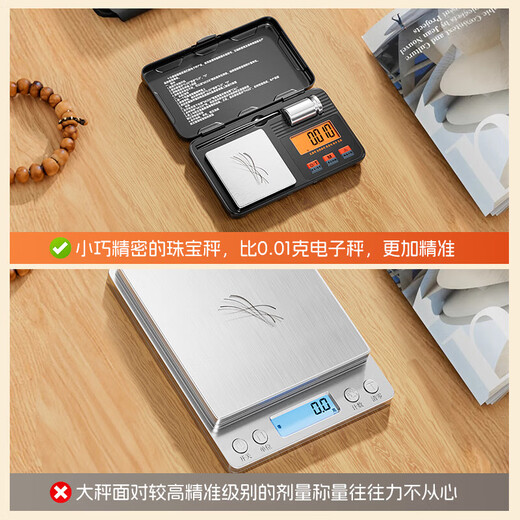 ZHIZUN weighing gold electronic scale jewelry scale 0.001g high-precision gram weight scale portable mini scale tea medicinal powder