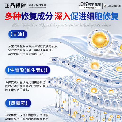 Japanese chemical medicine, 3 seconds healing, cracked foot cream, cracked heels, cracked feet, moisturizing cream, moisturizing hands and feet, preventing cracking and peeling, 1 bottle, 1 second repair