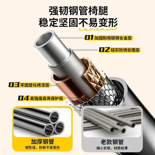 Xiaomo Outdoor Folding Chair Cotton Moon Chair High Back Camping Chair Portable Recliner Office Lunch Break Lazy Chair