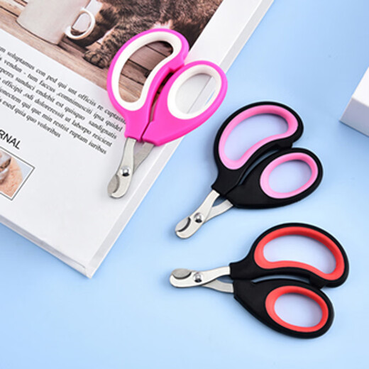 Pet Detective pet nail clipper cat nail clipper artifact small dog nail clipper white and blue single hole