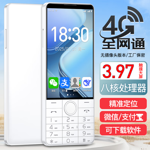 Duowei R70 young people quit the Internet button primary school students' mobile phone junior high school students factory workshop confidentiality no camera smartphone WeChat multi-open touch screen positioning AI elderly machine black no camera function 4G+64G full network 5G radio and television mobile Unicom telecom version