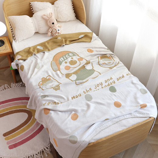 Pick-up Cat Newborn Children's Gauze Bamboo Fiber Cooling Blanket Thin Baby Cover Blanket Ice Silk Cooling Baby Towel Quilt Nap Blanket Xiaolu Class A Cooling Blanket