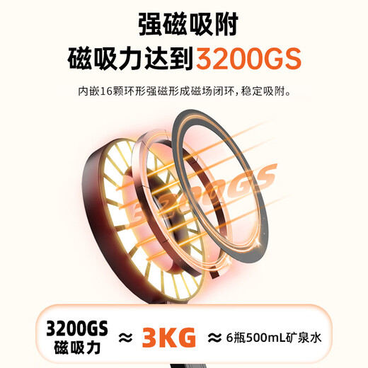 SEAJIC Magnetic Selfie Stick Tripod Bluetooth Mobile Phone Stand Apple Selfie Artifact Floor Standing Anti-Shake Outdoor Vlog Portable Huawei Xiaomi Universal 1.7m Black 202MAX Single