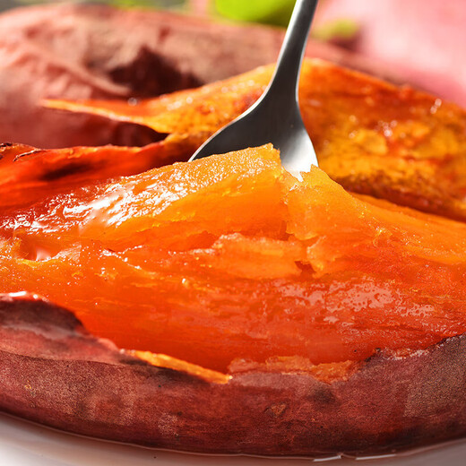 Exploded Roasted Sweet Potatoes, Smoked Potatoes 25 Sweet Sweet Potatoes, Sweet Potatoes, Supermarket Breakfast Must-Have JD.com Authentic Tobacco Potatoes No. 25, 2Jin Jin equal to 0.5kg, with box, small and medium-sized fruits (50g-150g)