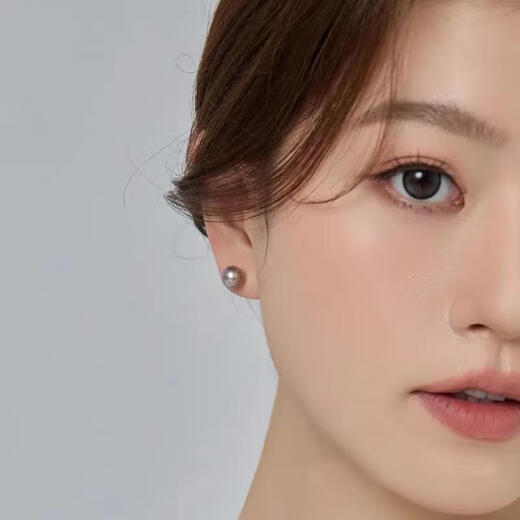 Zhuji Freshwater Purple Pearl 18k Gold Stud Earrings Perfect Round Highlight Elegant Earrings Temperament Women Versatile Holiday Gift Selected Purple Round Beads + 18K Gold Needle 11-12mm