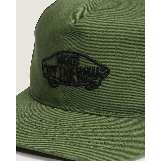 VANS men's and women's baseball caps fashion retro contrasting five-piece outdoor sun visor adjustable embroidered LOGO sports and leisure green