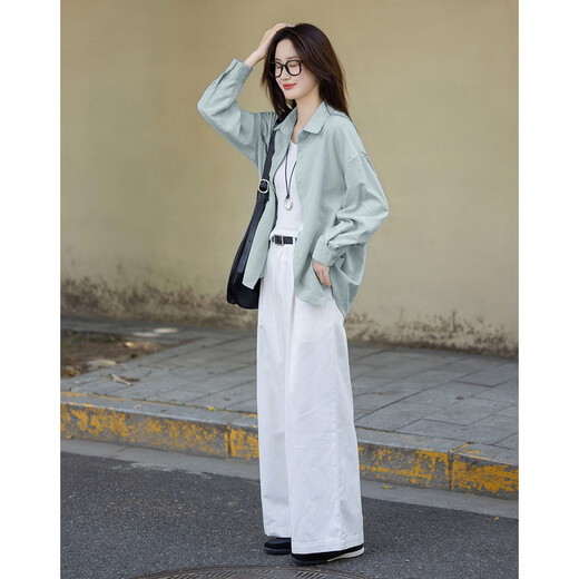 Demana Quiet Luxury Aesthetics Autumn Temperament Lapel Hot Diamond Shirt Loose Drop Shoulder Small Person Hidden Flesh Shirt Women's Top