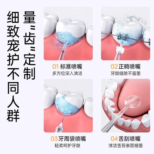 Sawang Germany dental rinser for orthodontics for teenagers to remove dental calculus. Compact and portable gum protector for orthodontics. Special oral freshener for teeth cleaning and dirt removal. Upgraded model. 2-speed mode + antibacterial water tank. Powerful cleaning. Clean in one flush.