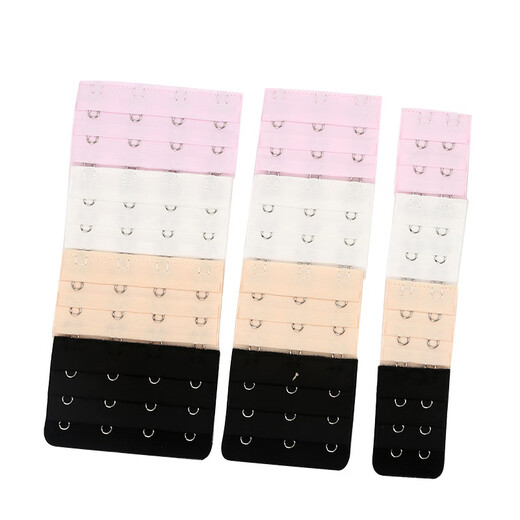 Bra extension buckle, three rows of bra extension buckle, 2, 3, 4 rows of bra extension buckle, 2 rows of bra extension buckle, 2 rows of 2/3/4 row buttons (1 piece each for skin/white/black), 9 pieces in total