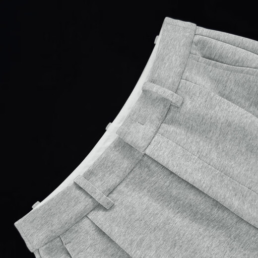 MEIYANG streamer suit, temperature-locking air layer stand-up collar, detachable streamer top, casual pants, fashion slimming autumn new style, light gray (regular version) L