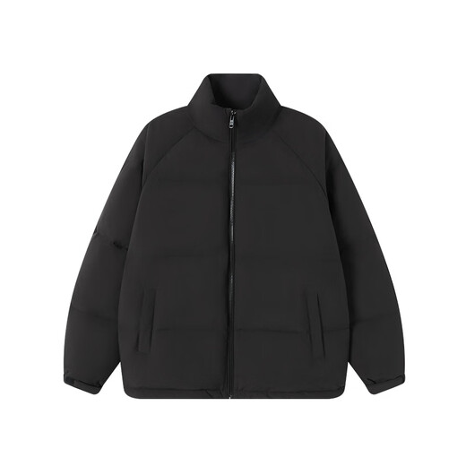 Сделано в Токио, одинаковый пуховик для мужчин и женщин, зимнее пальто из настоящего утиного пуха, хлебное пальто, легкий пух, черный размер XL.