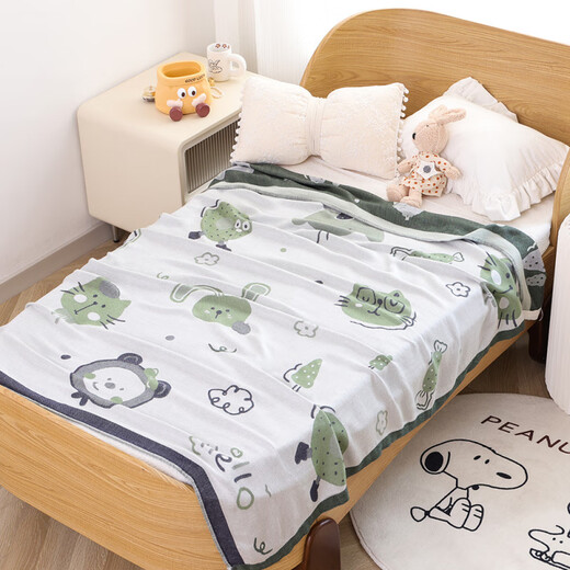 Pick-up Cat Newborn Children's Gauze Bamboo Fiber Cooling Blanket Thin Baby Cover Blanket Ice Silk Cooling Baby Towel Quilt Nap Blanket Xiaolu Class A Cooling Blanket