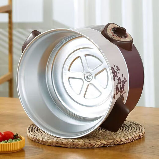 Electric stew pot, steamer, electric cooking pot, stew pot, casserole pot, stew and steam, all-in-one food supplement pot, stew soup cup, electric stew pot, electric casserole pot, stew pot, stew water-proof porridge, multifunctional red porcelain electric stew pot 4.5L