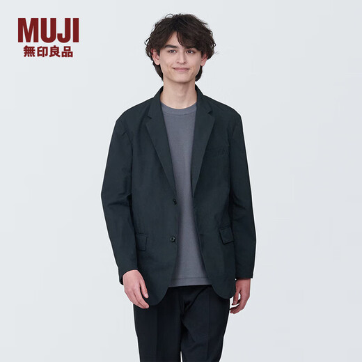 MUJI Men's Portable Jacket Men's Jacket Spring Men's Suit Small Suit AD0VAA4S Black XL (180/104A)