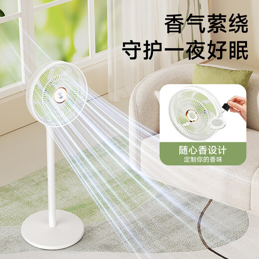 DIAMOND electric fan for home use, Level 1 energy efficiency + DC frequency conversion + pure copper motor, floor-standing fan, table and floor dual-purpose shaking head, large air volume, light sound, small fan for bedroom and living room ZBM08, hot model on the whole network, 8-leaf DC voice intelligent control model