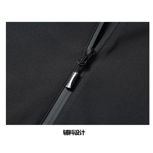 2025 Autumn and Winter Casual Jackets Men's Trendy Versatile Stand Collar Versatile Windproof Thin Top Men's Black Jacket XL Recommended 110-125 Jin Jin equals 0.5 kg