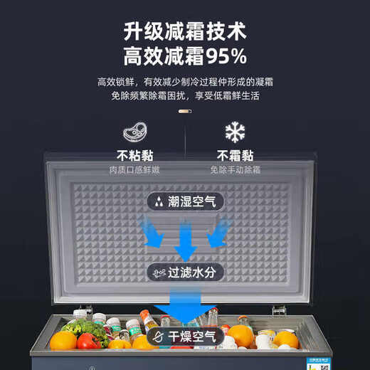 YO Guangdong Rongsheng Electric Co., Ltd. Freezer Frequency Conversion Horizontal Small Freezer Household Small Refrigerated Fresh Refrigeration Large Capacity Commercial Energy Saving Frost-free 158 Upgrade Single Temperature Frost Reduction + Frequency Conversion丨Copper Tube丨First Class Energy Efficiency 110L