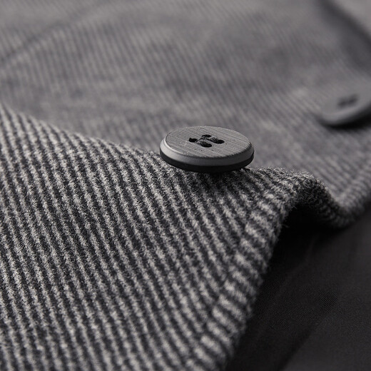 Shanshan (FIRS) autumn men's suit jacket with wool, brushed thickening, warm and smooth texture, light luxury business casual single suit