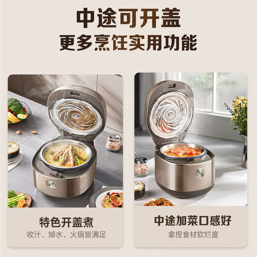 SUPOR National Subsidy IH Quick Discharge Fresh Breathing Electric Pressure Cooker 5L 112kPa 2200W Maternal and Infant 316L Spherical Kettle Pressure Cooker SY-50FH5018Q 4-6 people