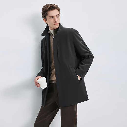 Septwolves windbreaker men's coat autumn and winter thin cotton with wool commuting casual comfortable versatile versatile warm skin-friendly and comfortable men's clothing