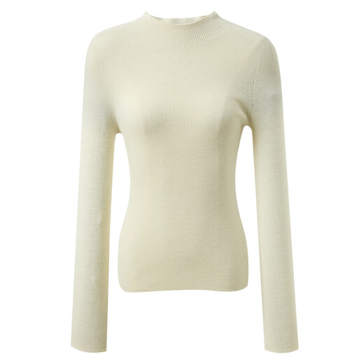 The same style as Song Yi in three colors, machine washable 100 sheep wool, 2025 winter new style knitted sweater, slim bottoming shirt, simple M